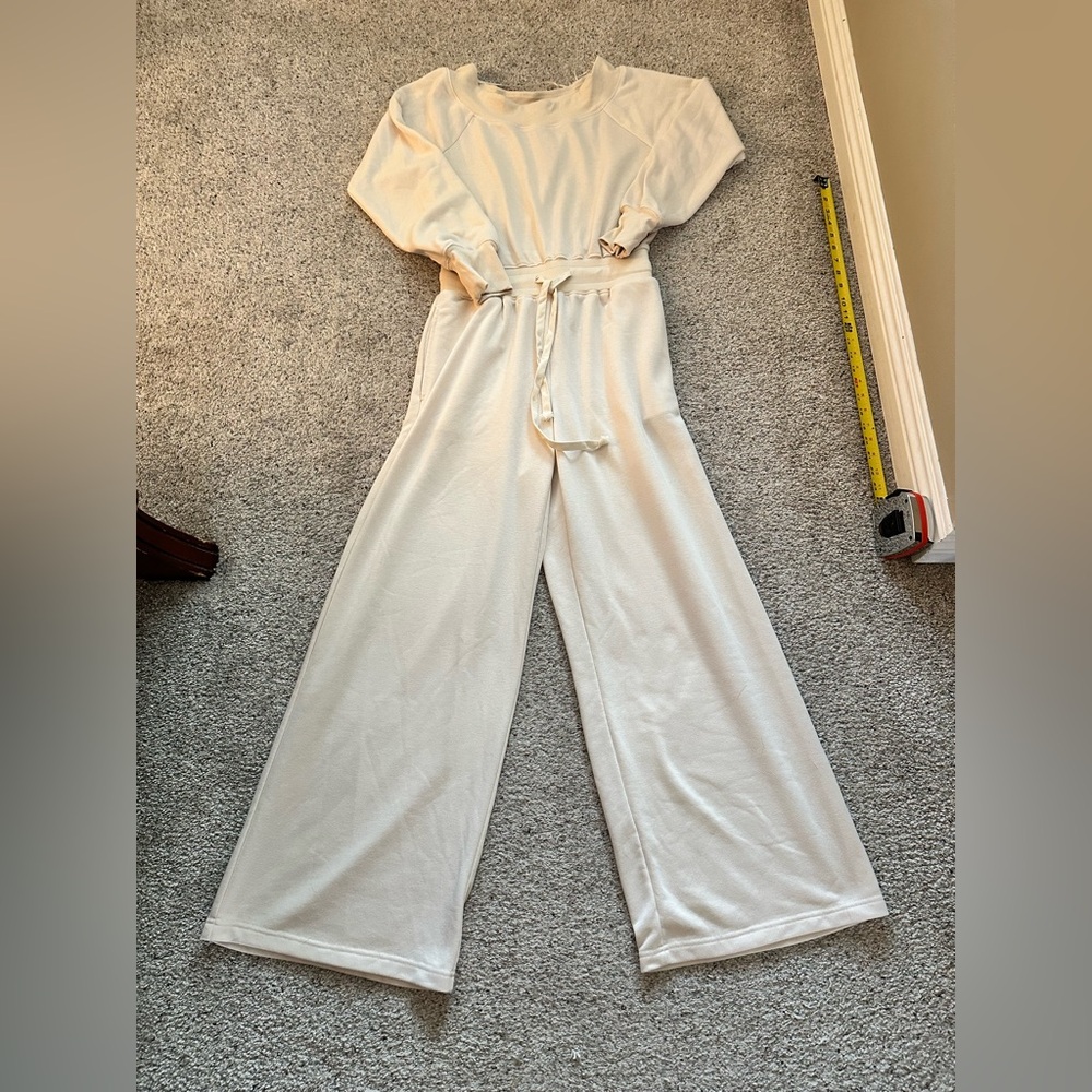 New Bluivy Wide-Leg Jumpsuit ~ Cream - Picture 2 of 6